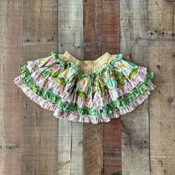 Mustard pie toddler girls ruffle skirt -4 - Picture 1 of 5